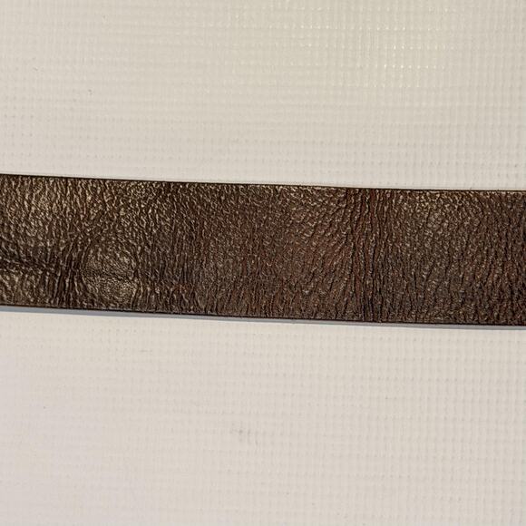 Bill Adler Genuine Leather Belt Mens 36 Brown Silver Buckle Casual Style 12516 - Picture 8 of 11